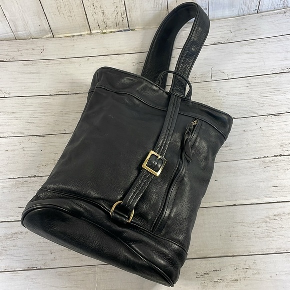 Sven Design Black Napa Leather Sling/Tote - Picture 6 of 15